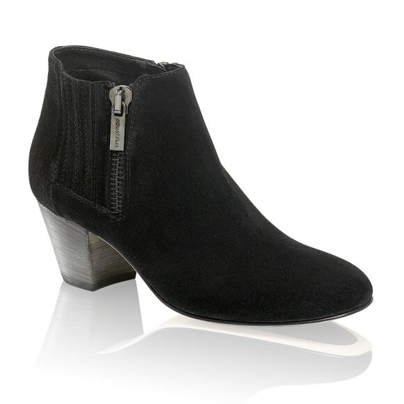 Aquatalia Black Loren Suede Booties - Picture 1 of 5